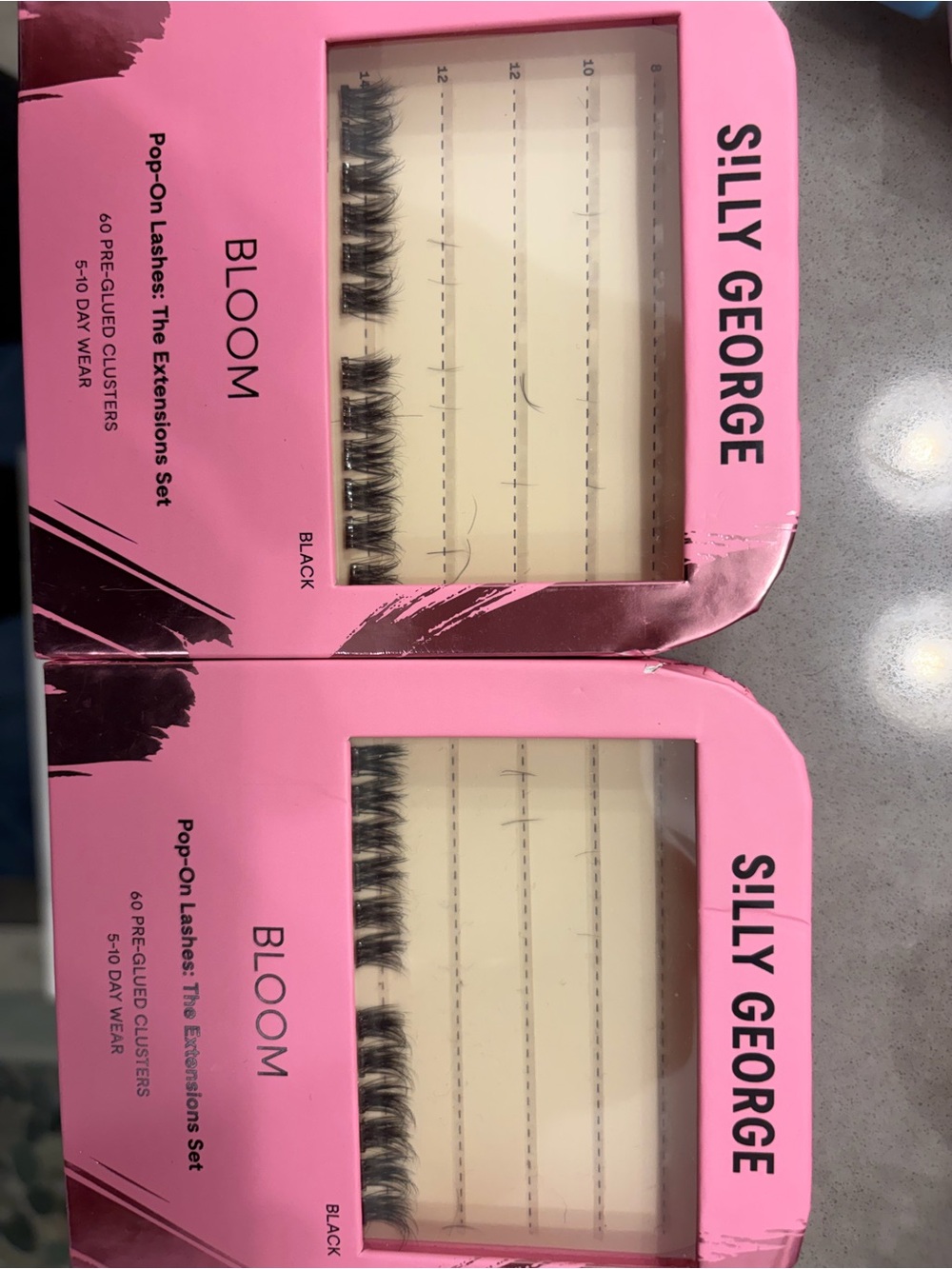 Silly George Bloom Pop-On Clusters - Bloom (24x size 14) and blush (12x size 14)
